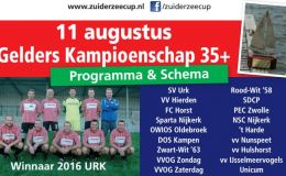 Programma 35+ toernooi bekend